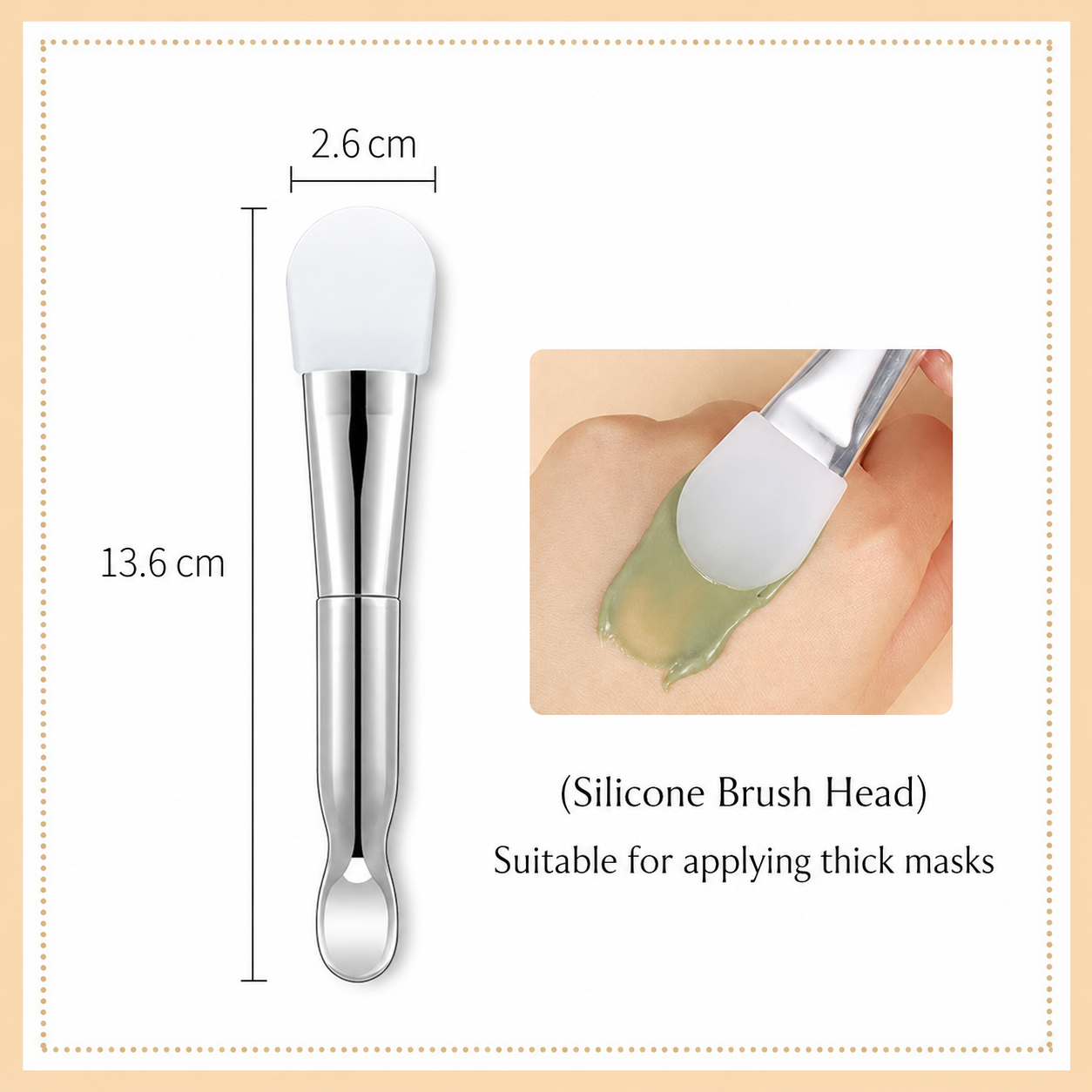 Premium 2-in-1 Silicone Face Mask Brush & Scoop