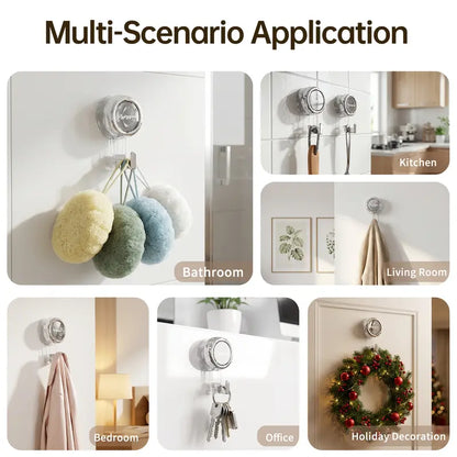 Suction Cup Hooks for Shower,Removable Shower Towel Hooks Suction Hooks No Drill Hook for Glass Door