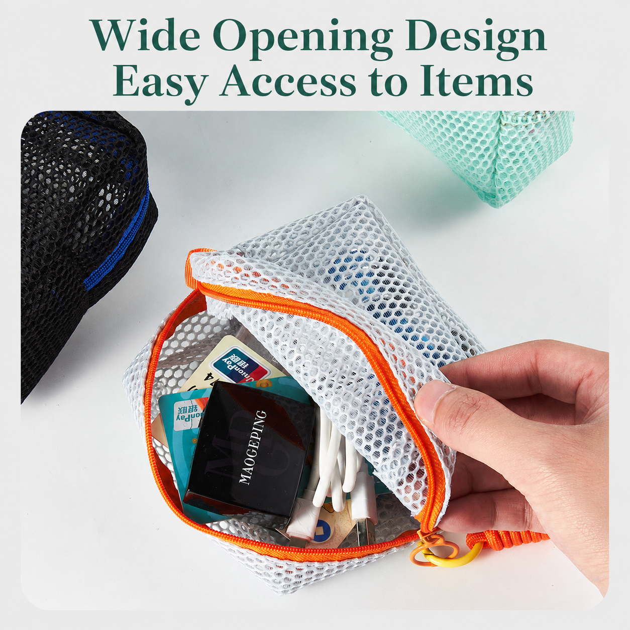 4-in-1 Wide Opening Pocket Organizer Bag