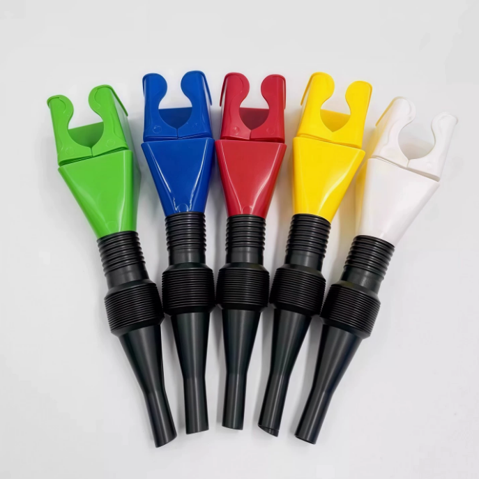 MCOIKY® Flexible Hands-Free No-Spill Liquid Funnel with Clip Lock