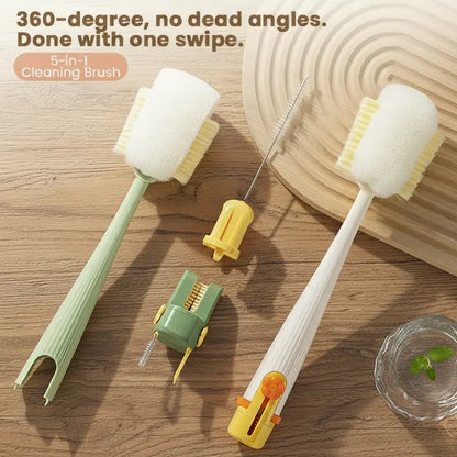 MCOIKY® 5-in-1 Bottle & Straw Cleaning Brush