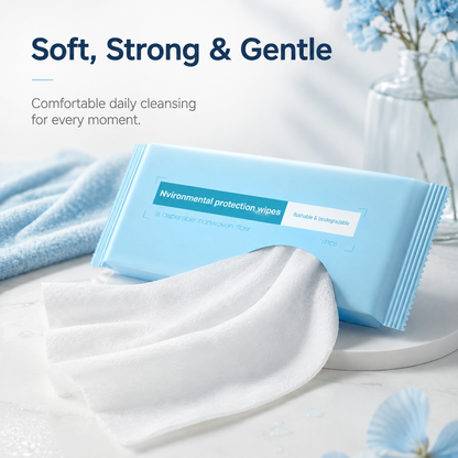 Zero-Clog Flushable Wet Wipes – Septic-Safe, Hypoallergenic & Cloud-Soft Daily Care