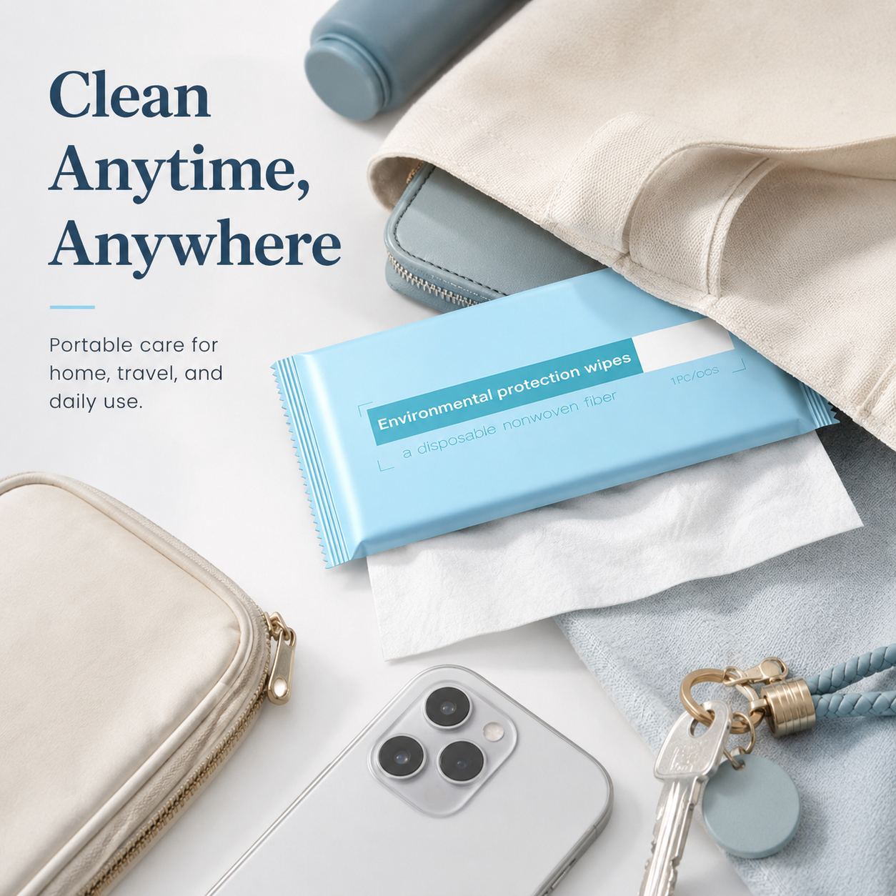 Zero-Clog Flushable Wet Wipes – Septic-Safe, Hypoallergenic & Cloud-Soft Daily Care