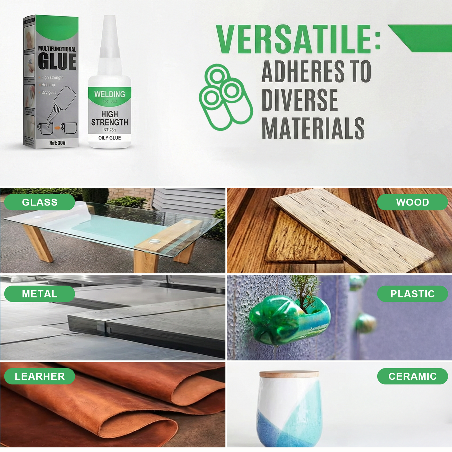 Multipurpose Super Glue 𝐖𝐞𝐥𝐝𝐢𝐧𝐠 𝐇𝐢𝐠𝐡-𝐬𝐭𝐫𝐞𝐧𝐠𝐭𝐡 𝐎𝐢𝐥𝐲 𝐆𝐥𝐮𝐞