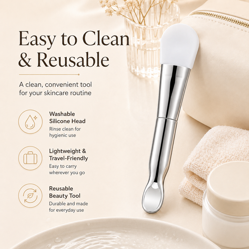 Premium 2-in-1 Silicone Face Mask Brush & Scoop