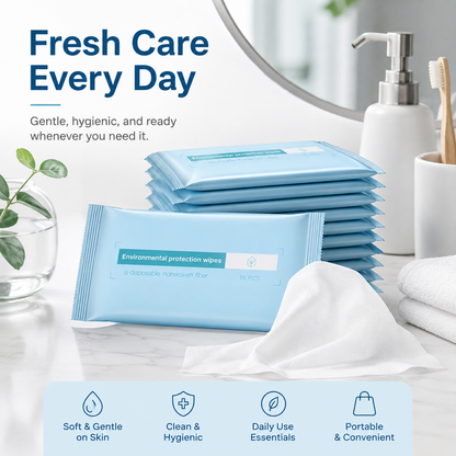 Zero-Clog Flushable Wet Wipes – Septic-Safe, Hypoallergenic & Cloud-Soft Daily Care