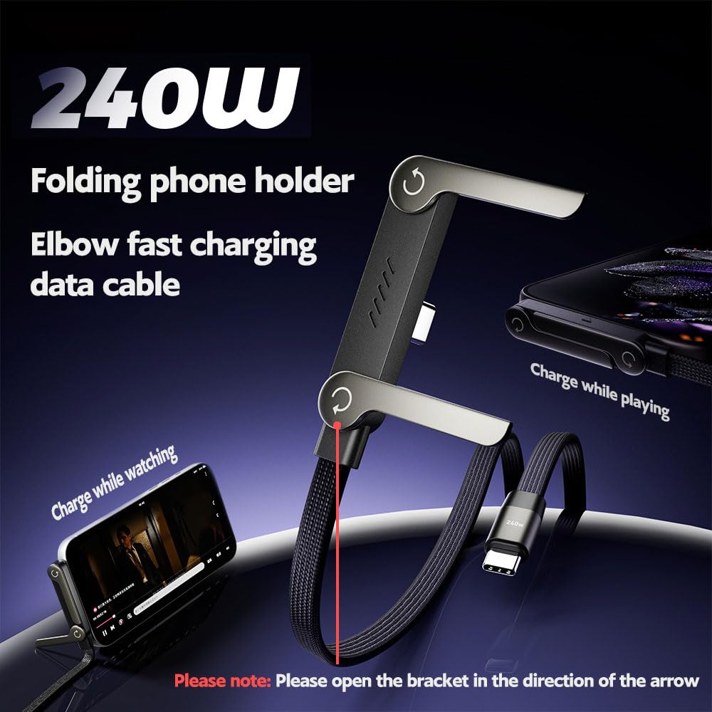 𝐈𝐧𝐯𝐢𝐬𝐢𝐛𝐥𝐞 𝐒𝐭𝐚𝐧𝐝 𝐂𝐡𝐚𝐫𝐠𝐢𝐧𝐠 𝐂𝐚𝐛𝐥𝐞 - USB C to USB C Cable,240W Fast Charging Cable 5 FT
