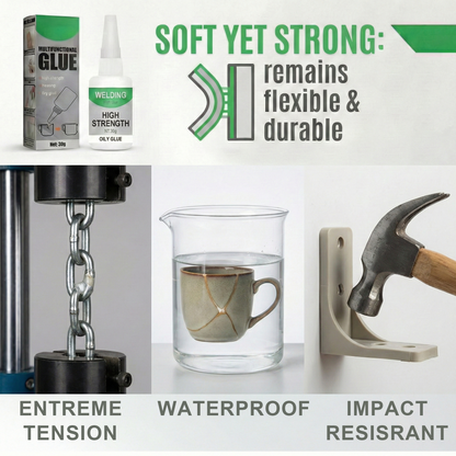 Multipurpose Super Glue 𝐖𝐞𝐥𝐝𝐢𝐧𝐠 𝐇𝐢𝐠𝐡-𝐬𝐭𝐫𝐞𝐧𝐠𝐭𝐡 𝐎𝐢𝐥𝐲 𝐆𝐥𝐮𝐞
