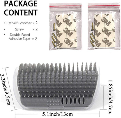 MCOIKY® 3.0 Soft Touch Cat Self Groomer & Wall Corner Massager