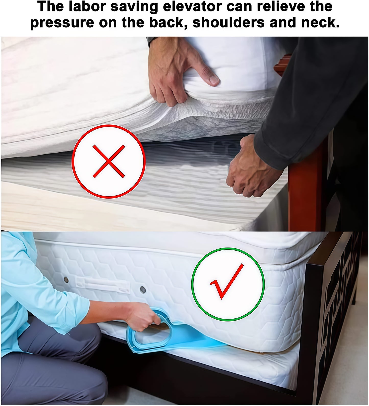 MCOIKY® Mattress Lifter Tool 2 In 1 Bedsheet Tucker Tool🎉