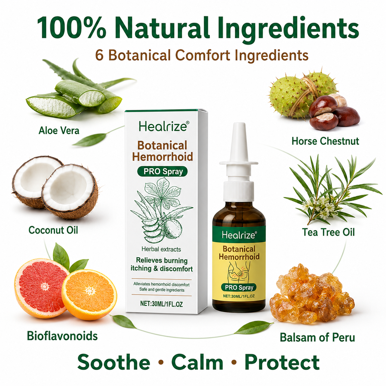Healrize® Botanical Hemorrhoid PRO Spray