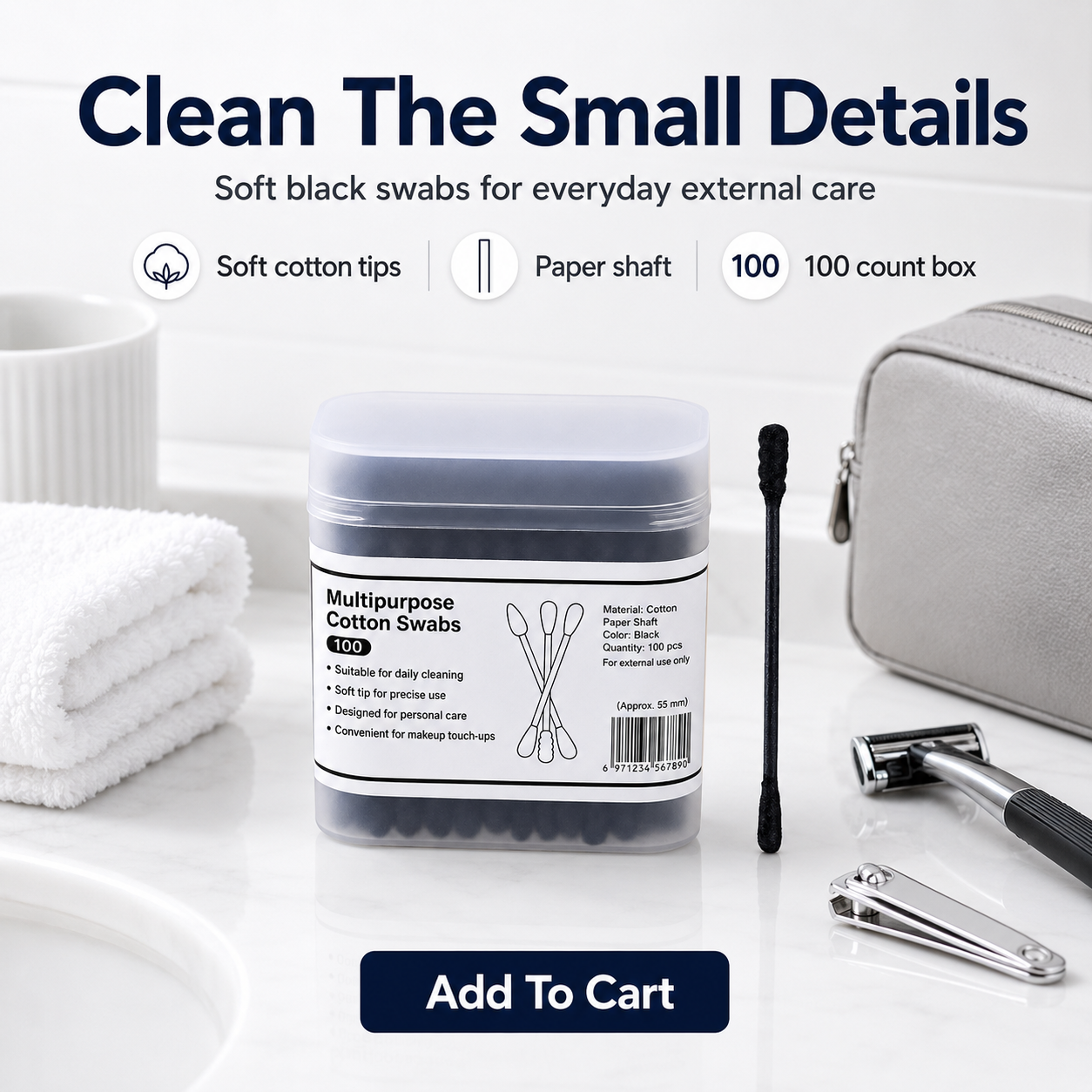 MCOIKY® multipurpose cotton swabs