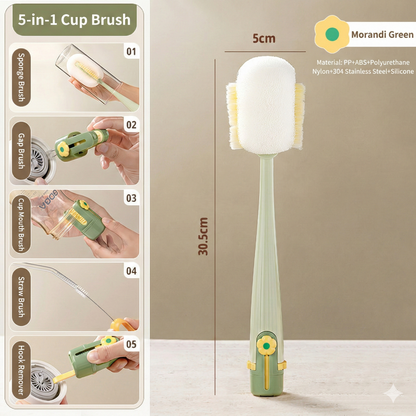 MCOIKY® 5-in-1 Bottle & Straw Cleaning Brush